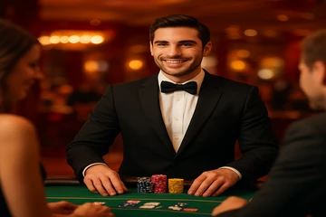 vc666 স্বর্ণালী কয়েন ও রুলেটের চলমান ক্যাসিনো দৃশ্য